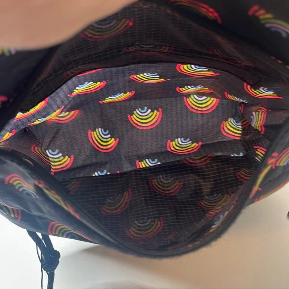 Hunter Original Packable Cross Body Bag Purse. Mini Rainbow Print